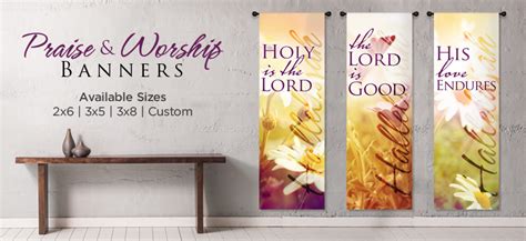 Praise Banners And Worship Banners For Walls