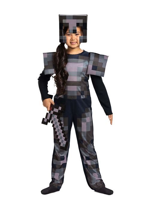 Minecraft Netherite Armor Jumpsuit Kids Classic Costume