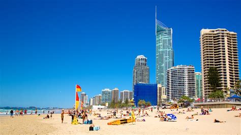 Surfers Paradise Beach Gold Coast Queensland Attraction Au