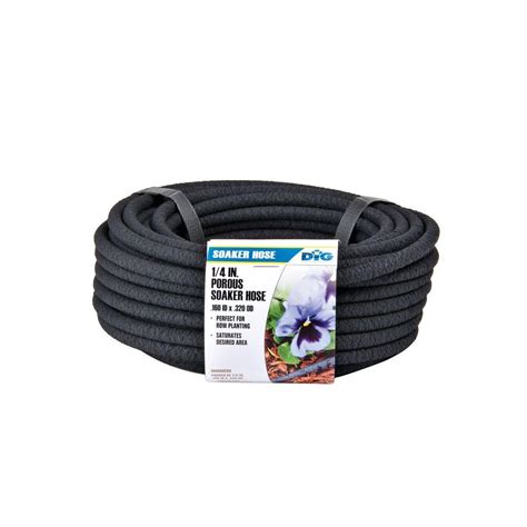 Dig 14 In X 50 Ft Porous Drip Soaker Hose Psh50 The Home Depot