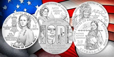 U S Mint Announces Designs For American Women Quarters