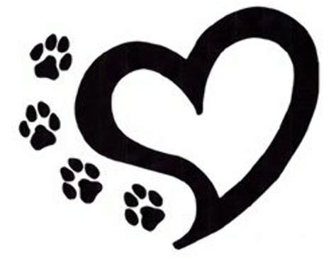 Download High Quality Paw Prints Clipart Heart Transparent Png Images