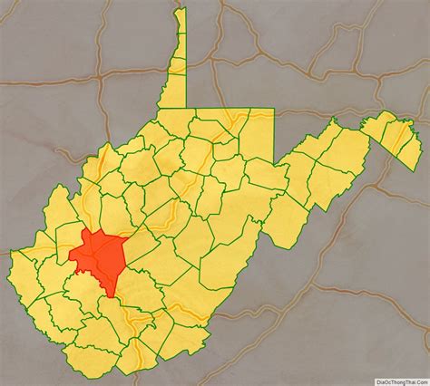 Map Of Kanawha County West Virginia