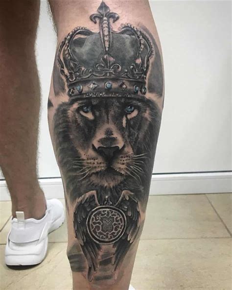 Top 15 Best Calf Muscle Tattoo Ideas Lion Tattoo Designs Page 2 Of