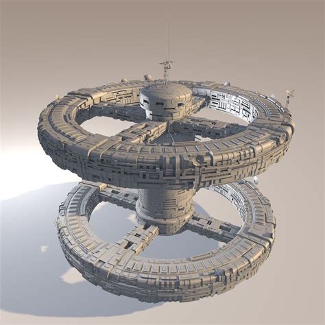 Station In Space 3d Model Cgtrader