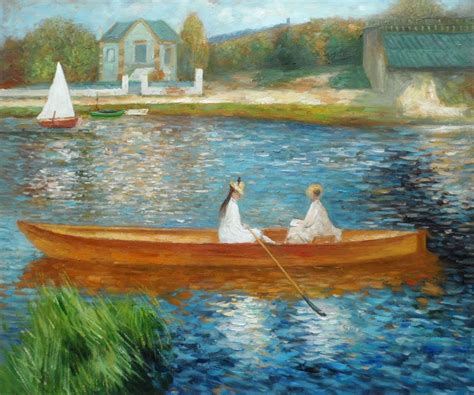 Renoir Boating On The Seine Renoir Art Renoir Paintings Oil