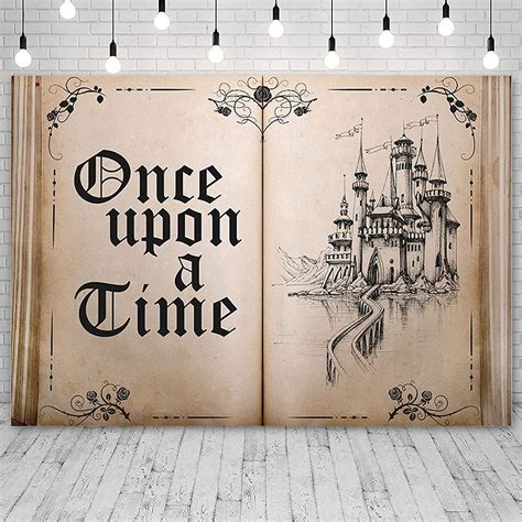 Buy Ablin 7x5ft Fairy Tale Books Backdrop Old Opening Book Once Upon A