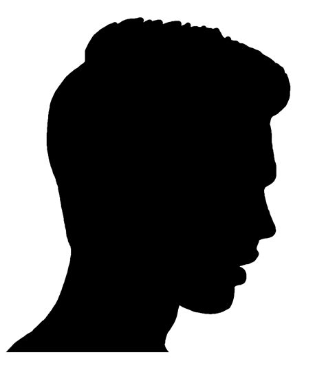 Man Silhouette Facing Right Free For Commercial Use High Quality