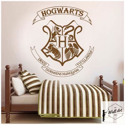 Harry Potter Hogwarts Crest Wall Sticker Harry Potter Wall Stickers