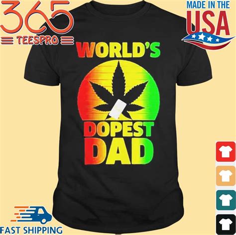 Weed Worlds Dopest Dad Happy Fathers Day Vintage Retro