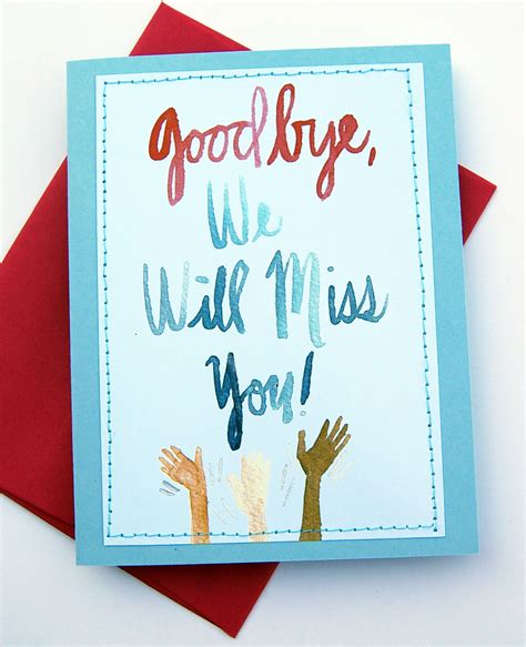 Thank you for sharing your talents and most of all being yourself. Handmade Card Design Blog. We Will Miss You Cards | Card ...