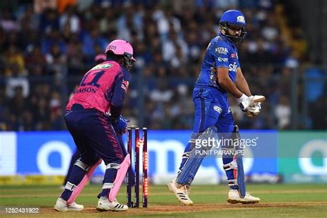 Mumbai Indians Rohit Sharma Is Clean Bowled During The Indian News