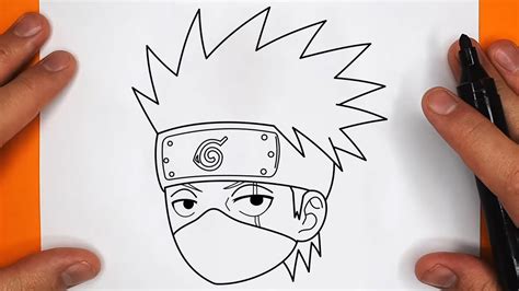 Como Dibujar A Kakashi Hatake Naruto Shippuuden Paso A Paso Fácil