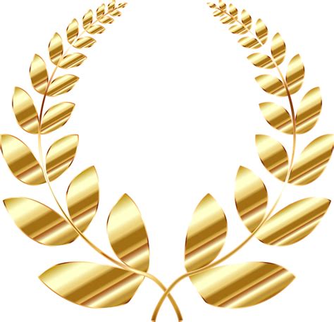 Golden Laurel Wreath Openclipart