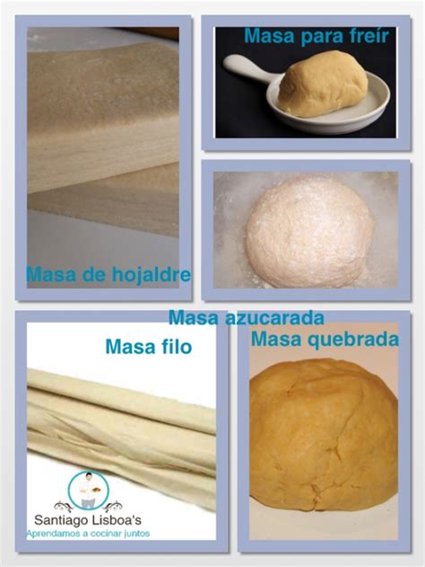 Diferentes Tipos De Masas Para Repostería Santiago Lisboa