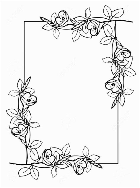Carimbo Floral Design Drawing Floral Border Design Clip Art Frames