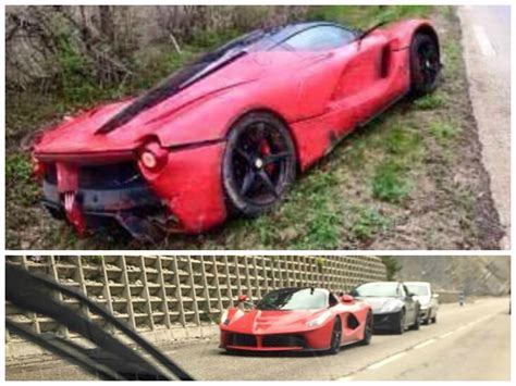 Laferrari Crashes In France Goes Off The Road Autoevolution