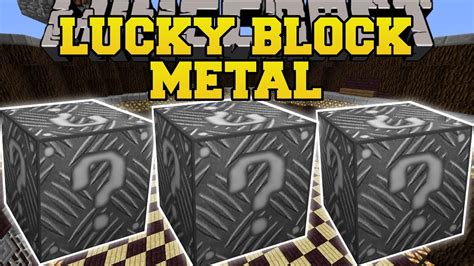Minecraft Metal Lucky Block Mod Super Bob Evil Lucky Blocks And More
