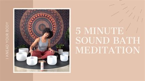5 Minute Sound Bath Meditation With Crystal Singing Bowls Youtube