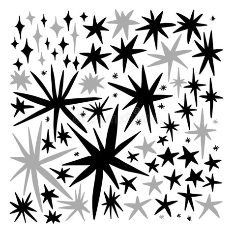 A Large Collection Of Star Spots Of Different Sizes And Different