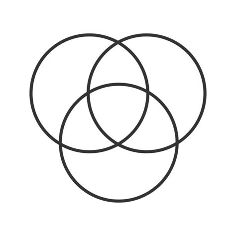Top 60 Three Overlapping Circles Clip Art Vector Graphics