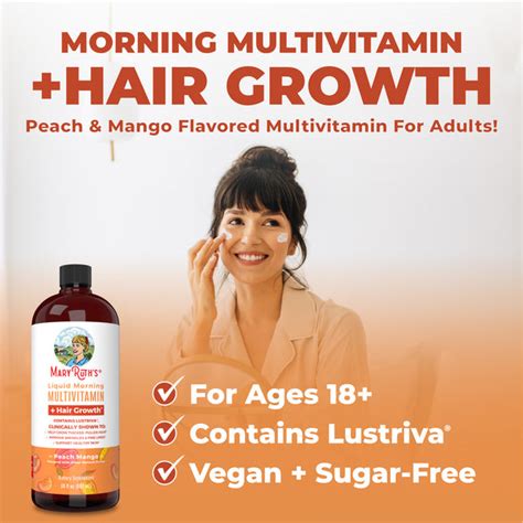 Liquid Morning Multivitamin Hair Growth Vitamin Supplement Maryruth