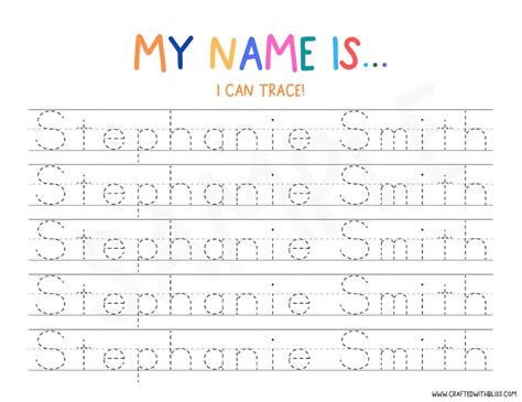 editable name writing worksheet tracing sheetscustom kid