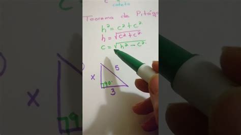Triángulo Rectángulo Y Teorema De Pitagóras Youtube