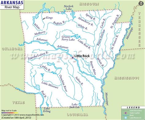 Arkansas River Map Rivers In Arkansas Arkansas Map River