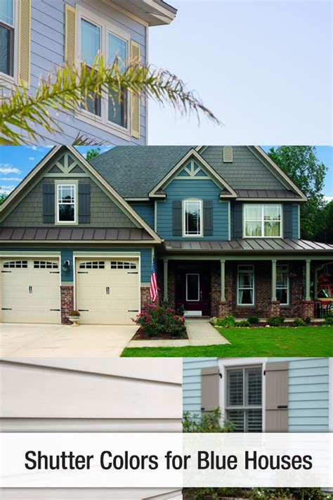 Transform Your Homes Exterior With Stunning Blue Wood Shutters Click