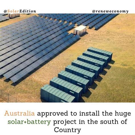 Australia Approved To Install The Huge Solarbattery Project In The