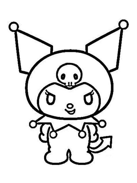 Dibujo Divertido Kuromi Para Colorear Imprimir E Dibujar Dibujos