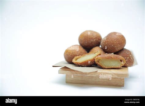 Close Up Image Of Korean Traditional Glutinous Rice Ball Doughnuts On A