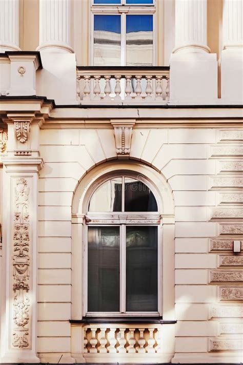 Exterior Facade Of Classic Building In The European City Architecture
