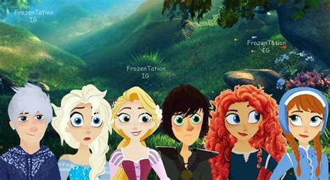 Rise Of The Brave Tangled Frozen Dragons On We Heart It Disney Art