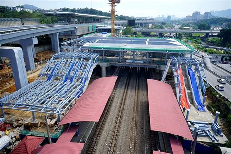 Mrt sbk line connects sungai buloh (northwest of kl) and kajang (southeast of kl) through its 51 km route comprises of 41.5 km elevated guideway with 24 stations and 9.5 km tunnel segment with 7 under ground stations. Sungai Buloh MRT Station