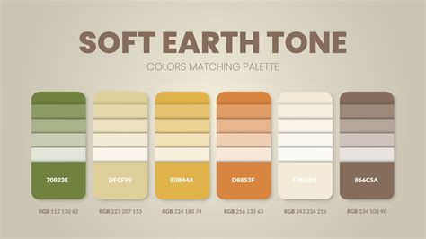 Earth Tones Color Palette For Procreate