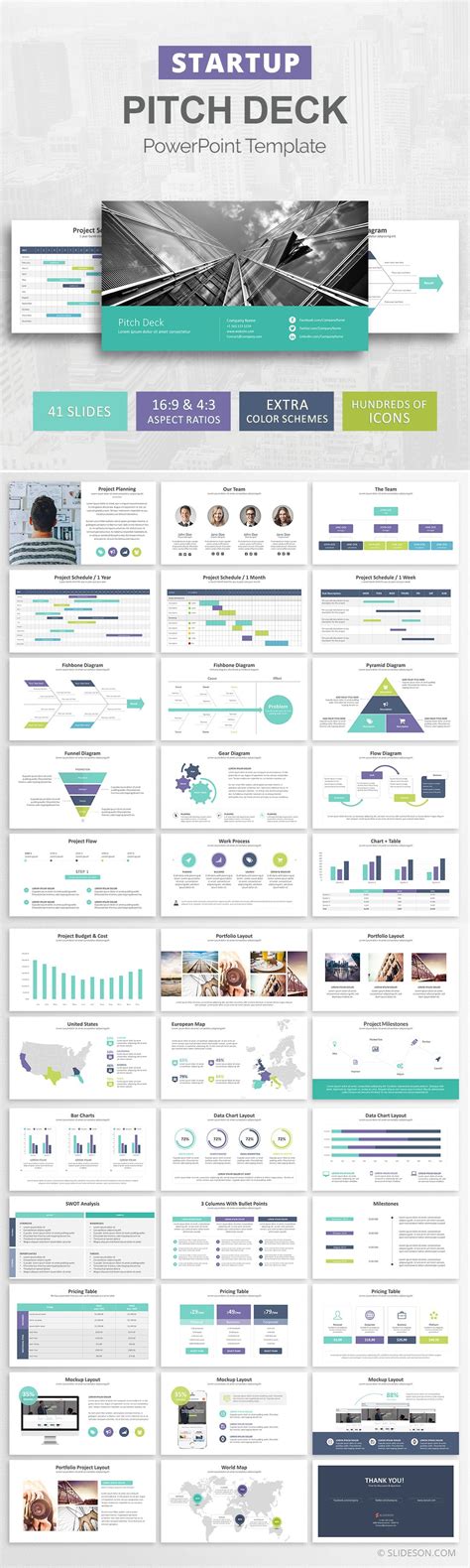 Startup Pitch Deck Powerpoint Template Powerpoint Tips Professional