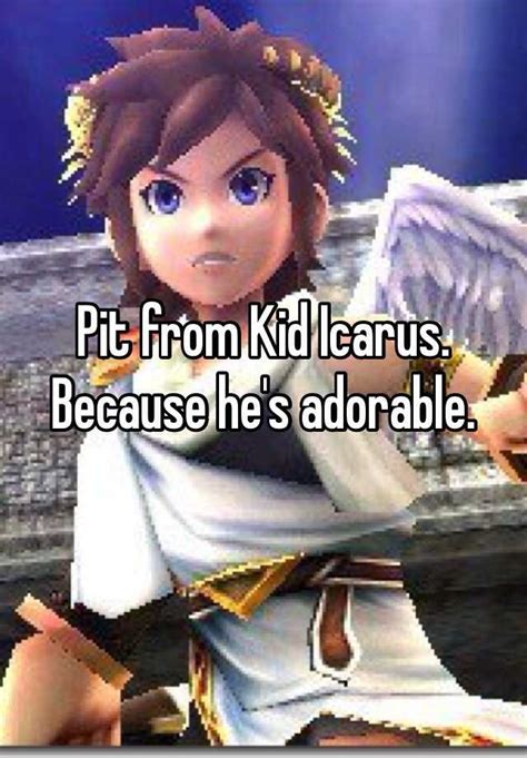 Pit From Kid Icarus Because Hes Adorable