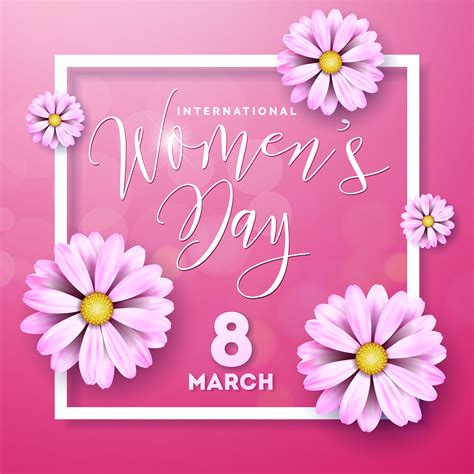 Women S Day Greeting Card Vector Art At Vecteezy