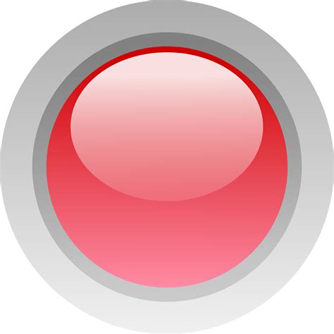 Button Glossy Round Free Vector Graphic On Pixabay