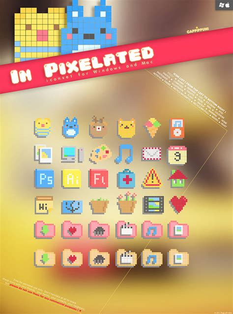 In Pixelated Icon Set By Cappippuni On Deviantart