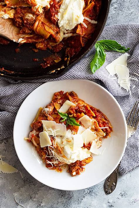 Skillet Lasagna Recipe Countryside Cravings