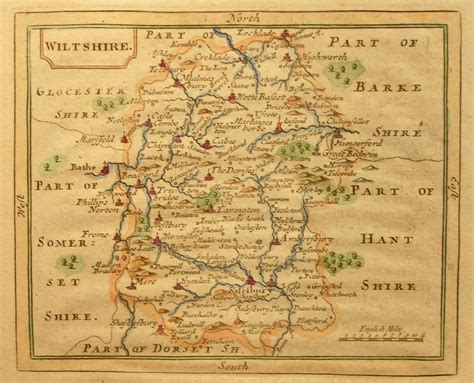 Antique Map Of Wiltshire Seller Grose