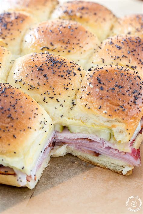 Easy Party Cuban Sliders Cooking On The Front Burner