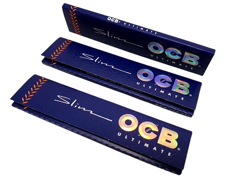 Seda Ocb Ultimate Azul Papel Para Enrolar King Size Com 3 Livretos Tabacaria E Headshop