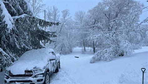 Noreaster Snowfall Totals In Maine Towns