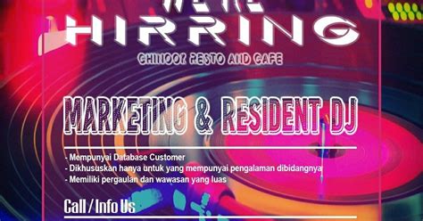 Info loker dicafe bjm hari ini : Lowongan Kerja Chinook Resto And Cafe Bandung Desember 2019 - Info Lowongan Kerja Bandung Jawa ...