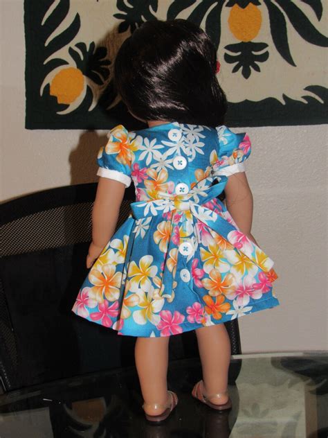 1940s Hawaiian Dress For American Girl Nanea Molly Emily 18 Etsy