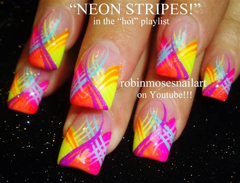 Robin Moses Nail Art Stripe Nails Stripe Nail Art Blue Nails